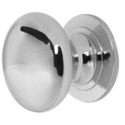 Traditional Cupboard Knob - Polished Chrome