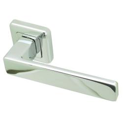 Ex-display Mariani Cloud Designer Lever on Square Rose Door Handle - Polished Chrome JV578PC