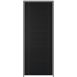 Vancouver Laminate Black Prehung Internal Door