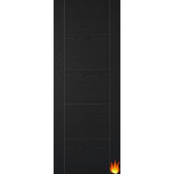 Vancouver Black Ash Laminate Internal Fire Door (FD30)