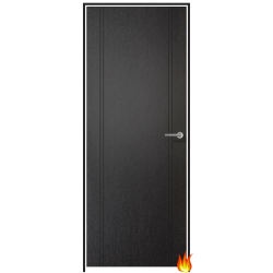 Monaco Black Laminate Prehung Internal Fire Door