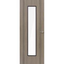Monaco Light Grey Laminate Door with Clear Glass (pre-finished)