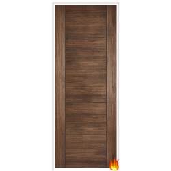 Vancouver Laminate Walnut Prehung Internal Fire Door