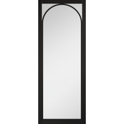 Melrose Black (pre-finished) Internal Door with Clear Glass
