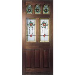 Ealing Rose External Hardwood Door