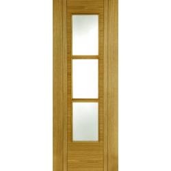 Capri 3-Light Glazed Internal Oak Door (pre-finished)