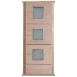 Modena 3-Light Hardwood External Pre-hung Door Set