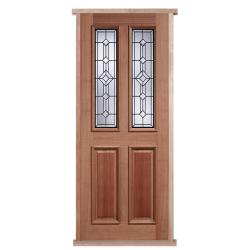 Derby Leaded Hardwood External Pre-hung Door Set