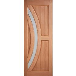 Harrow Frosted Glazed External Hardwood Door