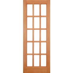SA 15 Light Clear Double Glazed External Hardwood Door