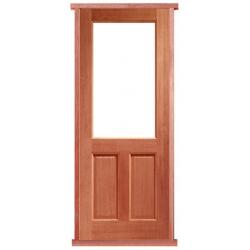 2XG 2 Panel Hardwood Pre-hung Door Set