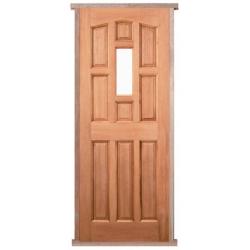 York (unglazed) Hardwood External Pre-hung Door Set