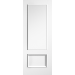 Murcia White Internal Door with Clear Glass