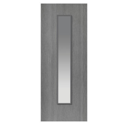 Pinto Light Grey Door with Clear Glass (paint finished)