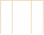 Oak Easi-Frame (room divider) for Single or Double doors