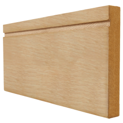 LPD MDF Veneered Oak Skirting 146mm Grooved (4 x 3m pack)