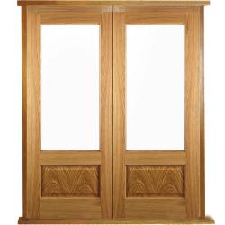 Chiswick Prehung Bespoke Solid Oak Double Doors