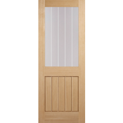 Mexicano Half Light Glazed Internal Oak Door