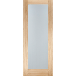 Mexicano Pattern 10 Glazed Internal Oak Door