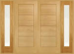 Modica 4P Double Front Doors With Sidelights
