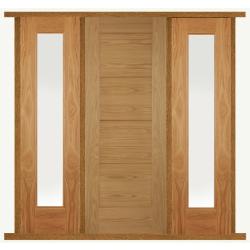 Modena Oak Front Door with Sidelight/s