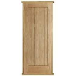 External Oak Norfolk Pre-hung Door Set