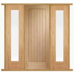 Norfolk Oak Front Door with Sidelight/s