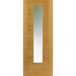 Ostria Flush Glazed Internal Oak Door (pre-finished)