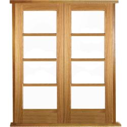 Pattern 70 Prehung Bespoke Solid Oak Double Doors