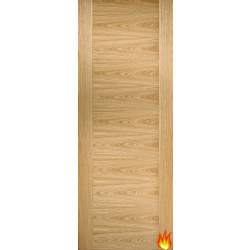 Flush Contemporary Oak Fire Door FD30 (pre-finished)