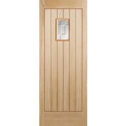 Suffolk 1-Light External Veneered Oak Door
