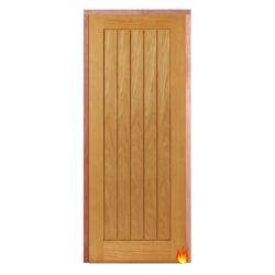 Thames Oak PAS 24 Fire-Resistant Flat Entrance Door Set