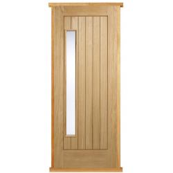 Oak Newbury (with Obscure Glass) Pre-hung Door Set