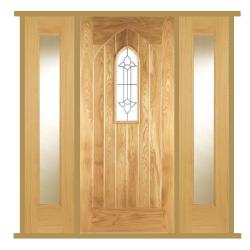 Westminster External Oak Door with LPD Sidelight/s