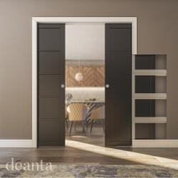 Deanta Double Pocket Door Kit (100mm/125mm)