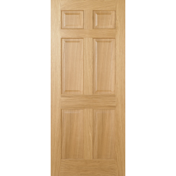 Regency 6 Panel Internal Oak Door (pre-finished)