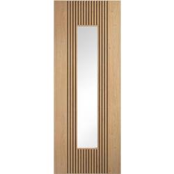 Sydney Oak Internal Door with Clear Glass (pre-finished)