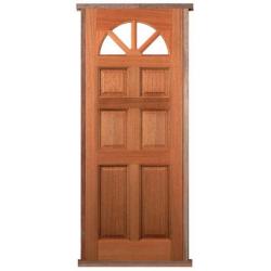 Carolina 6 Panel Hardwood Pre-hung Door Set