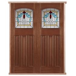 Edinburgh Hardwood PreHung Oak Double/French Doors