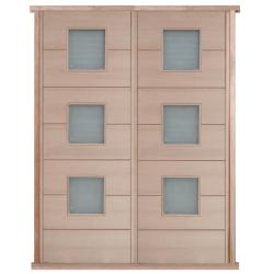 Modena 3-Light Hardwood PreHung Oak Double/French Doors