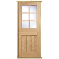 Pre-hung Oak Stable Door 6-Light
