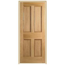 Nostalgia 4 Panel Internal Oak Prehung Door (un-finished)