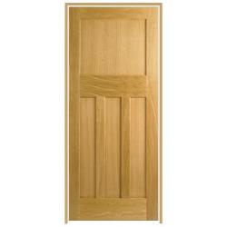 DX 30's Style Oak Prehung Door (un-finished)