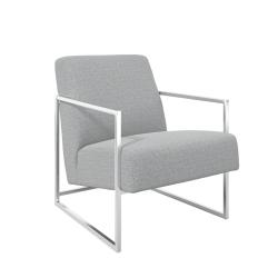 Ritz Dove Grey and Silver Chair