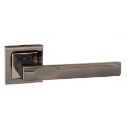 Kansas Lever Handle on Rose - Black Nickel