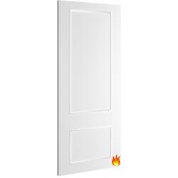 Sandringham 2 Panel White Primed Fire Door (18mm lippings)