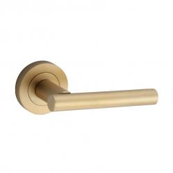 Pedro Designer Lever on Rose (satin brass)