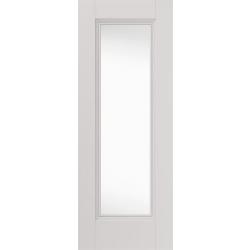 Belton White Primed Internal Door with Clear Glass