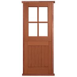 Prehung Solid Hardwood Stable 4 Light External Door
