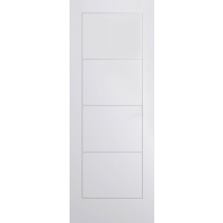 Ladder 4 Panel White Moulded (hollow core) Primed Door